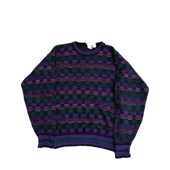 Rare Coogi Style Knit Oscar Dela Renta Sweater Medium - Picture 3 of 10